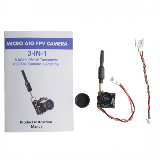 All-in-One Mini FPV Camera VTX 5.8Ghz 25mW / 200mW 40CH