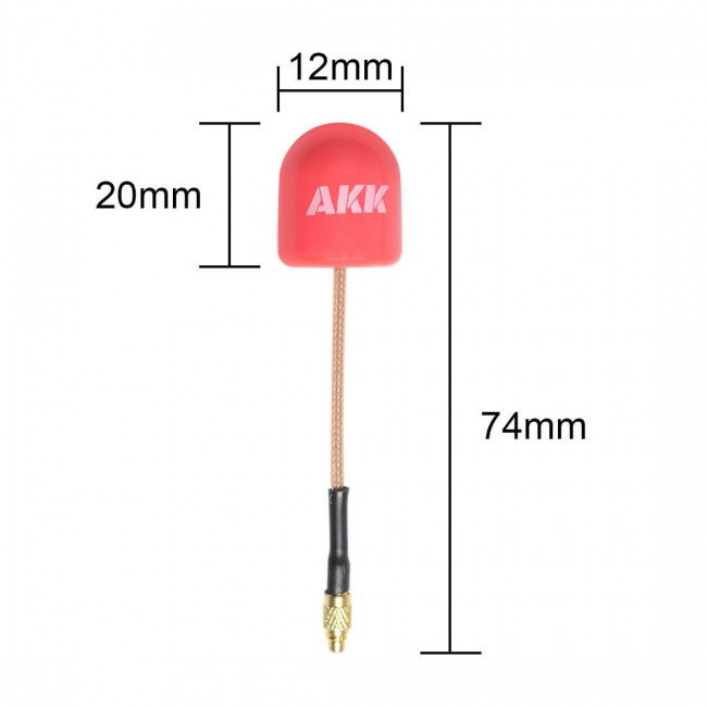 AKKTek 5.8G 1.6dBi RHCP Bullet Antenna
