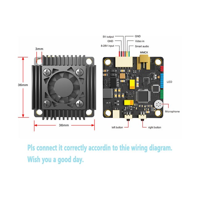 Long range vtx top fpv