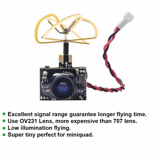 AKK A3 AIO Micro FPV Cam with 5.8GHz 40CH 0/25mW/50mW/200mW