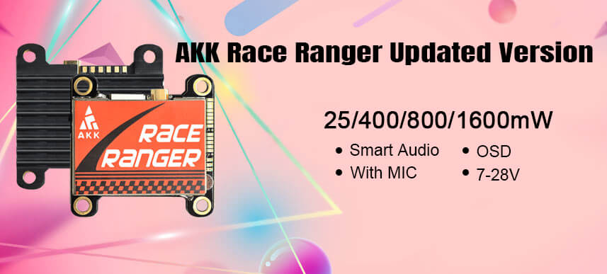 FPV VTX, AKK VTX, Race Ranger, AKK Race Ranger, 5.8G video transmitter, 1000mW VTX,  AKK FPV, AKK FPV VTX, longe range VTX